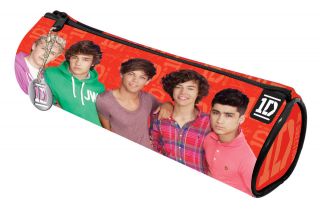 NEW KIDS ONE DIRECTION BARREL PENCIL CASE SCHOOL STATIONERY