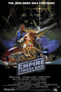 Star wars The empire strikes back #2 cult sci fi movie poster print