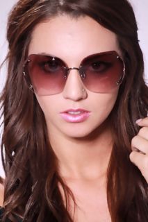 Smoke Oversize Lenses Frames Sunglasses @ Amiclubwear Sunglasses 