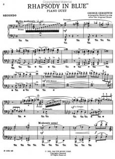 Look inside Rhapsody In Blue   Piano Duet   Sheet Music Plus