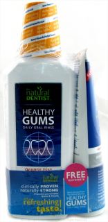 Natural Dentist   Healthy Gums Rinse/Toothpaste Value Pack Orange Zest 