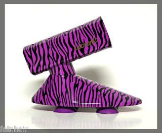   Leonardo Professional Flat Straightening Iron Holder   Purple Zebra