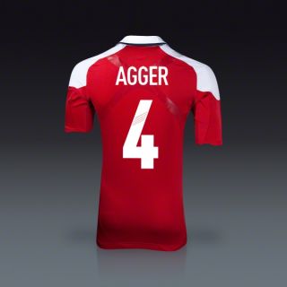 adidas Daniel Agger Denmark Authentic Home Jersey 11/12  SOCCER