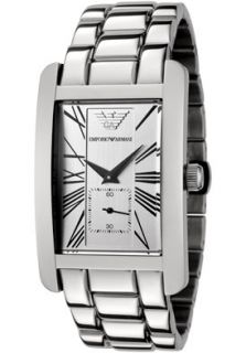 Emporio Armani AR0145 Watches,Mens Classic Silver Dial Stainless 