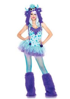 Womens Polka Dotty Dress Monster Halloween Costume