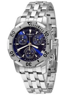 Tissot T17148644 Watches,Mens T Sport PRS 200 Blue Chronograph Dial 