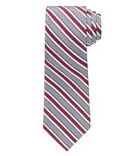 Joseph Burgundy Textured Stripe Tie