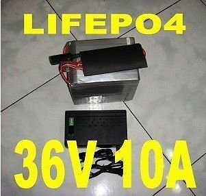 36V 10AH LIFEPO4 Lithium Battery electric Scooter bicycle E Bike 