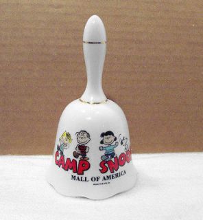Peanuts CAMP SNOOPY Mall of America MN Ceramic BELL