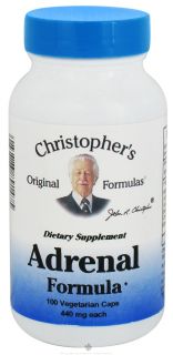 Dr. Christophers Original Formulas   Adrenal Formula   100 Vegetarian 