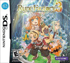 Rune Factory 3 A Fantasy Harvest Moon Nintendo DS, 2010