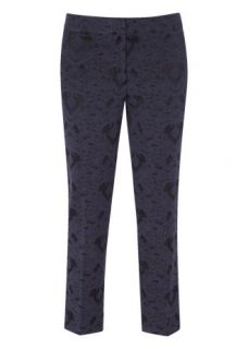 Home Womens Formal Trousers Skinny Fit Brocade Trousers