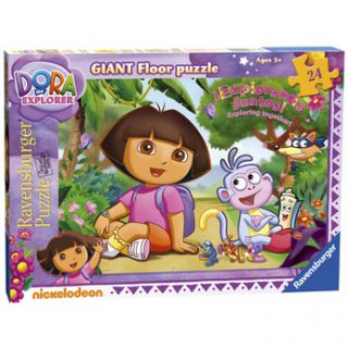 Have double the fun piecing together Dora the Explorer and her friends 