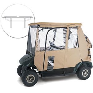 DELUXE 3 SIDED GOLF CART COVER W/ADAPTER