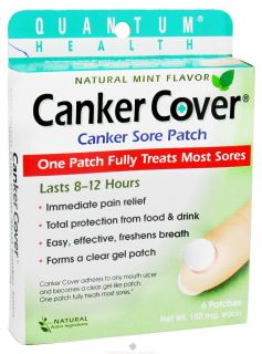 Buy Quantum Health   Canker Cover Oral Canker Sore Patch   6 Patch(es 