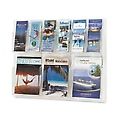 Safco Products Company Display Rack, 6 Pamphlet/3 Magazine, 30x2x22 