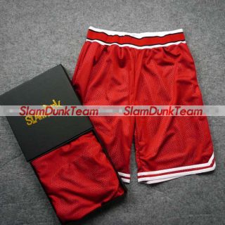 SLAM DUNK Anime Shohoku High School Basketball Team Road Shorts ~RED~