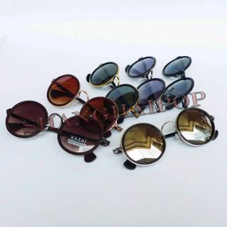 New Round Sunglasses Metal Frame Prince Hippy Penny Sunnies Shades 