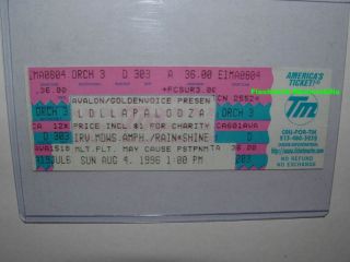   96 Unused Ticket RAMONES Metallica DEVO Soundgarden IRVINE MEADOWS