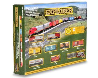 Bachmann N Scale Explorer Train Set (Santa Fe) [BAC24008]  Model 
