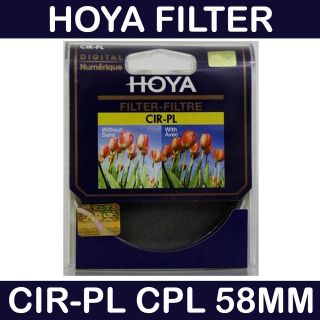 HOYA 58 mm CIR PL CPL Circular Polarizing Polarizer Lens Filter 