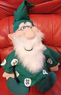 Wizard Stuffed Animal Plush Green Numbers Beard $ Sign 16 Doll 