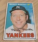 1967 Topps Gum 150 MICKEY MANTLE Yankees reprint Vg Ex