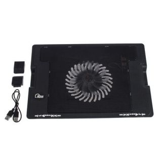 Notebook Laptop Cooling Cooler Pad Fan 2 USB Adjustable Angle Stand 