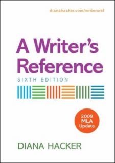   Reference with 2009 MLA Update by Diana Hacker 2009, Paperback
