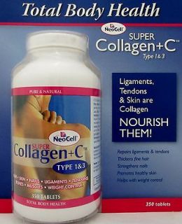   Collagen +C 350 Tablet Pure Plus Type 1 & 3 Neo Cell For Hair Skin