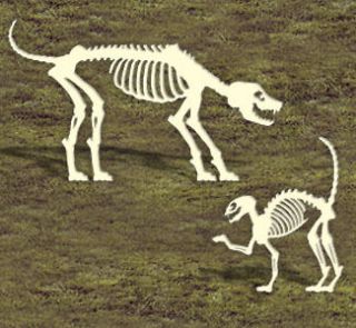 NEW* Halloween Lawn Art Yard Shadow/Silhouette   Skeleton Dog & Cat 