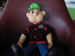 Vintage Handcrafted Popeye Stuffed Plush Toy Doll