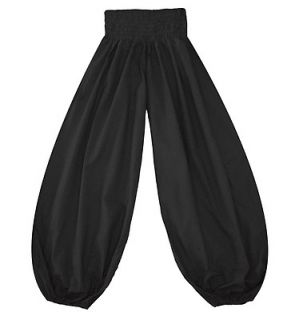 Comfortable Ballon Yoga pants size M cotton harem baggy breeches black 