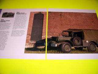 1944 Dodge WC 52 Weapons Carrier car ad