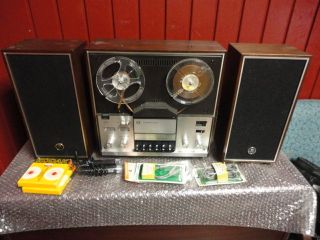 WEBCOR MODEL 2510 REEL TO REEL PLAYER AS IS WITH SPEAKERS