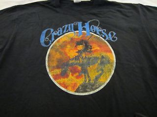 NEIL YOUNG CRAZY HORSE SHIRT size MEDIUM VINTAGE 100% OFFICIAL NEW