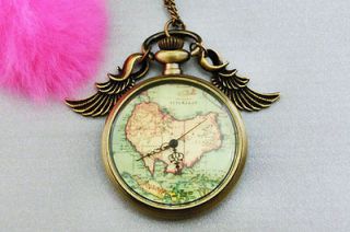 steampunk angle wings European American vintage map steampunk snitch 