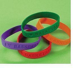 love BASKETBALL sports saying rubber silicone wristband bracelet