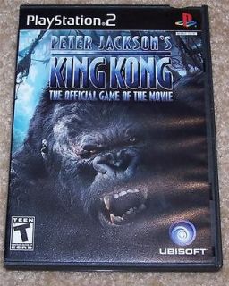 Playstation 2 Videogame Peter Jacksons King Kong. With Case 