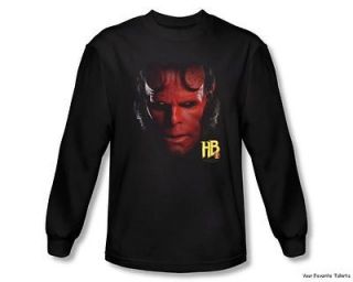 Hellboy II Hellboy Head Officially Licensed Adult Long Sleeve Shirt S 