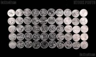 50 State Quarter Set UNC Philadelphia P Mint (50 coins in tubes 