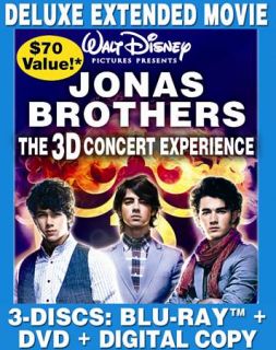 Jonas Brothers   The Concert Experience Blu ray Disc, 2009, 3 Disc Set 