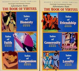 Lot of 2 Readers Digest Adventures From The Book Of Virtues Vol 1 and 