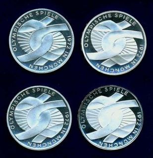 1972 olympic coins in West & Unified (1949 Now)