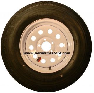 Greenball Towmaster Trailer Tire & White Wheel ST225/75D15 (5 Lug) 8 