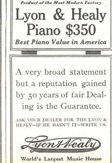1915 lg ad lyon healy piano