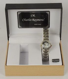 Charles Raymond New York His & Hers Silver Watch Set Quartz Water 