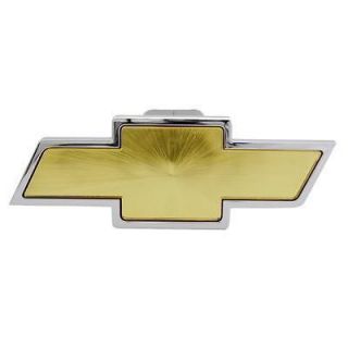   Bully Chevy Bowtie Logo Chrome & Gold Trailer Hitch Receiver Cover