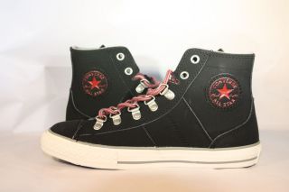 WOMENS Converse Chuck Taylor Leather Black Hiker Boot Sneaker Hi Top