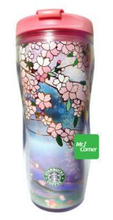 2011~Starbucks Sakura Cherry Blossom 12oz Tumbler~Japan~​Extremely 